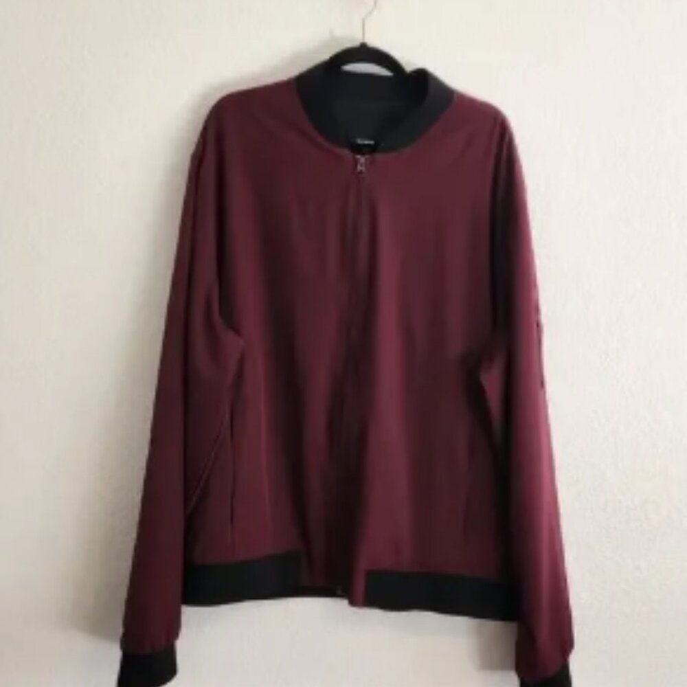 Express Men's Size XXL‎ Bomber Jacket Maroon Brand New with Tags